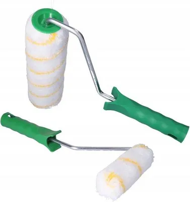 Productafbeelding van Set van 2 Professionele Verfrollers met Handgrepen - Voor Plafond en Muurverf - 25 cm en 11 cm