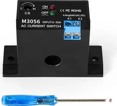 Obrázek produktu pro M3056 Snímač střídavého proudu 240 V, samočinný detekční spínací modul, přesné monitorování proudu s LED ukazatelem stavu a robustním krytem ABS