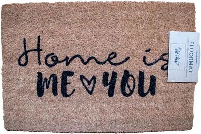 Produktbild von Fußmatte Home is me and you 60x40 cm Fußabtreter Schuhabstreifer Kokosfaser