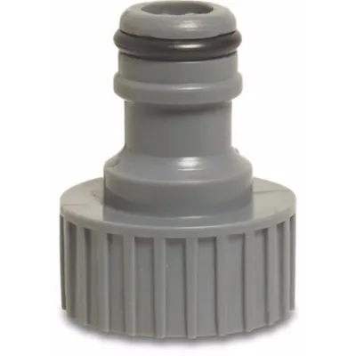 Zdjęcie produktu dla Flotide Złączka "klik" PVC-U 1/2" GW x męski klik szary