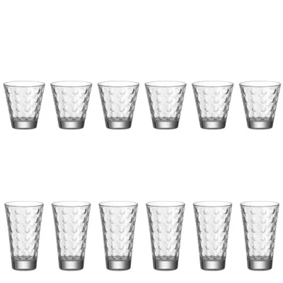 Produktbild von Leonardo Optic Becher Klein 12tlg. Trinkglas Wasserglas Saftglas Glas 250 ml