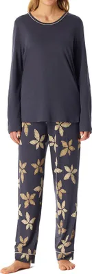Produktbild von Schiesser Damen-Schlafanzug anthrazit 48