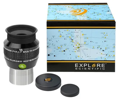 Produktbild von Explore Scientific Okular 16mm 68° 1,25" wasserdicht Argonfüllung EMD-Mehrschichtvergütung Edelstahlhülse Standard Filtergewinde