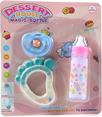 Produktbild von Puppen Zubehör Set Magische Flasche Schnuller & Rassel Spielzeug für Babypuppen