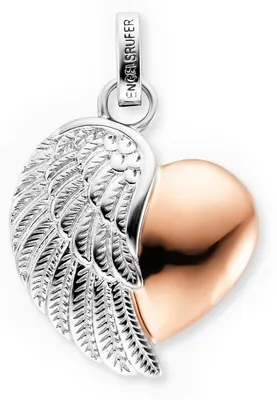 Produktbild von Engelsrufer Damen Herzflügel Anhänger für Halskette Bicolor aus Sterling Silber