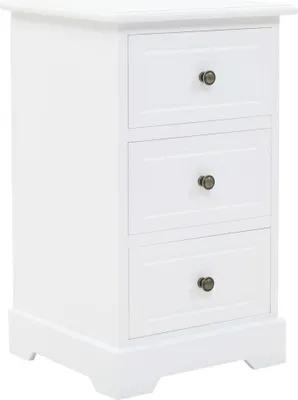 Image de Maison Exclusive - Table de chevet en MDF et bois de pin 35 x 32 x 59 cm
