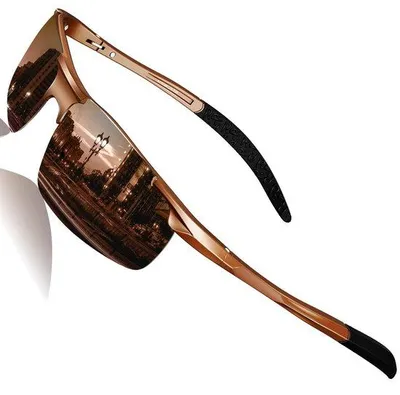 Zdjęcie produktu dla Okulary przeciwsłoneczne polaryzacyjne - męskie, sportowe, ochrona UV