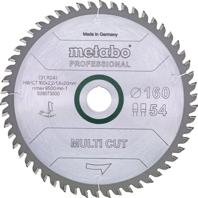 Produktbild von Kreissägeblatt multi cut professional HW/CT D160xB2,2x20mm 54Z. FZ/TZ