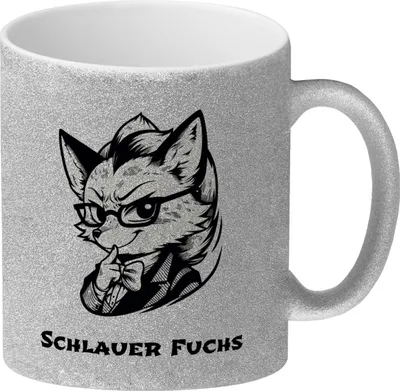 Produktbild von Schlauer Fuchs Manga Glitzer-Kaffeebecher
