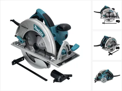 A circular saw is displayed on a white background, with smaller images of the same saw on the right side.