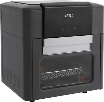 Obrázek produktu pro Horkovzdušná trouba Airfryer – mini trouba – objem 12 l – 1600 W – 80–200 °C – časovač 0–90 min – dotykový LED displej – průhledové okénko