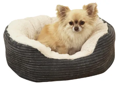 Produktbild von Rosewood Hundebett aus Jumbo Cord 63 x 53 x 15 cm Ovaler Hundekorb mit Weichem P