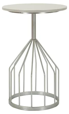 Produktbild von Beistelltisch Cup Ø 37,5 cm aus Eisen und Silbermarmor
