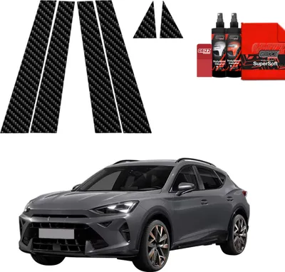 Obrázok produktu pre 6v1 ochranná fólia z uhlíka Grizz Protector pre stĺpik B – Cupra Formentor Facelift (2024–2025)