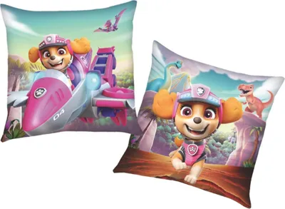 Produktbild von Skye | Paw Patrol | 40 x 40 cm | Kinder Deko-Kissen | Wende-Motiv