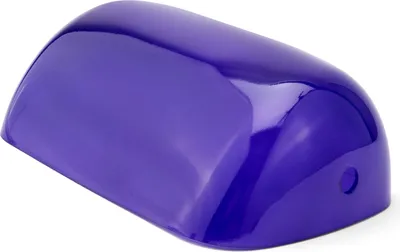 Produktbild von Ersatzabdeckung aus Glas für Bankerslampen blau 22,5x7x13cm Echter Glasschirm