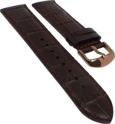 Produktbild von Casio Edifice Chrono Uhrenarmband 22mm braun Leder Kroko EFR-552GL-7AV