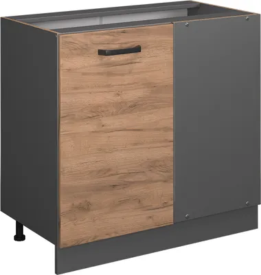 Produktbild von Eckunterschrank Vicco R-Line Goldkraft Eiche 86 cm ohne Arbeitsplatte, Model 37828