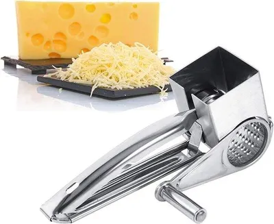 Immagine prodotto di Grattugia compatta in acciaio inossidabile con manovella per la cucina
