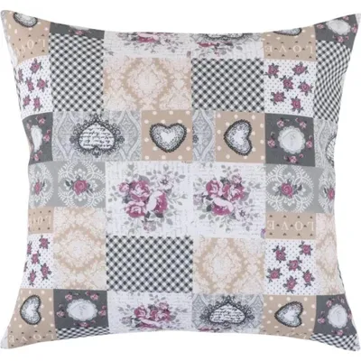 Zdjęcie produktu dla Poszewka DITA – 45 x 45 cm – szara, beżowa, bordowa