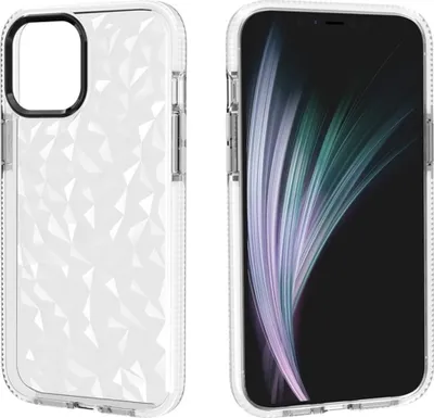 Produktbild von Mobigear Diamond iPhone 12 Pro Max Hülle Hardcase Backcover - Weiß