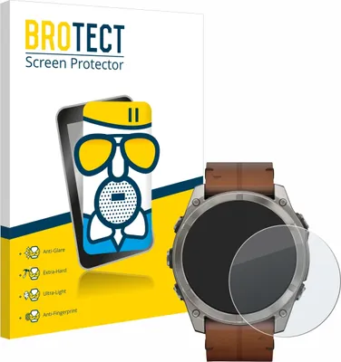 Produktbild von BROTECT Entspiegelungs Schutzglas für Garmin Fenix 8 / 8 Pro / 9 (51 mm) Schutzfolie Panzer Folie Glas Display Schutz matt