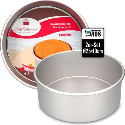 Produktbild von AOS Set | Cake Masters Torten-Backform rund tief Ø25 x 10cm 2er-Set