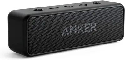 Produktbild von SoundCore 2 Bluetooth Lautsprecher, Fantastischer Sound, Enormer Bass mit Dualen Bass-Treibern, 24h Akku, Verbesserter IPX7 Wasserschutz