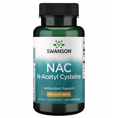 Produktbild von Swanson NAC N-Acetyl-Cystein 600 mg – 100 Kapseln