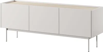 Obrázek produktu pro TV skříňka Kelowna - kašmír, dub linea - šířka 144 cm, výška 55 cm, hloubka 37 cm