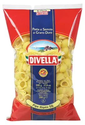 Produktbild von Rohr Rigate 56 Schalennudeln 500g - Divella