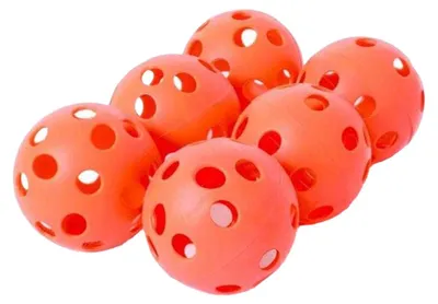 Produktbild von Vinex -  Kunststoff Squash-Bälle  6er-Pack PP4456 (Einheitsgröße) (Orange)