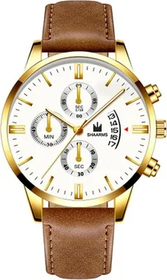 Produktbild von Elegante Ramon Uhr in Braun und Gold – Stilvolles Accessoire für Herren KP11605