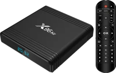 Produktbild von X96 4K Smart TV Set Up Box Air Android 9.0 HD Network Amlogic S905x3 black_4GB + 32GB mit G10 Sprachfernbedienung