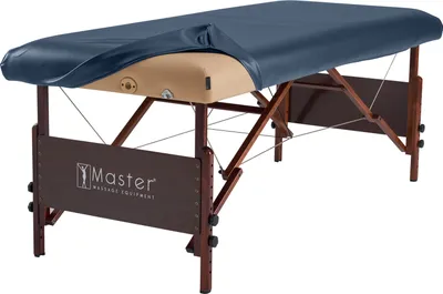 Produktbild von Master Massage Abwischbar Ölresistenter Schutzüberzug Bezug aus PU Leder für Massageliege Massagetisch-Königsblau