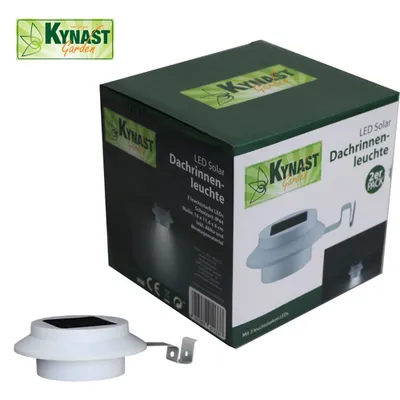 Produktbild von Kynast Garden LED Solar Dachrinnenleuchte Gehweg oder Zaunlicht 2er