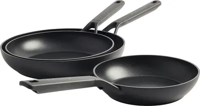 Produktbild von KitchenAid Classic Forged, 3-tlg. Pfannen-Set 20cm, 24cm & 28cm, alle Herdarten