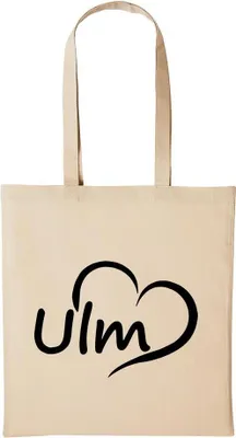 Produktbild von Huuraa Baumwollbeutel Ulm Geschenk Einkaufstasche Natural 10 Liter Baumwolle Ulm Accessoire