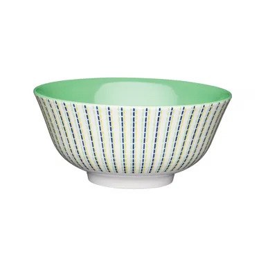 Produktbild von Kitchencraft Schalen mit marokkanischem Streifenmuster, 15,5 cm (6 ") (Set of 4), Keramik, Multi/Farbe, 15,5 x 15,5 x 7,5 cm (15,5 x 15,5 x 7,5 cm)