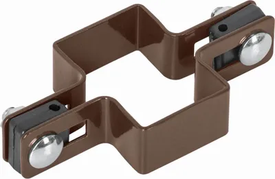 Obrázok produktu pre Svorka na plotový stĺpik 60x40mm hnedá pre panely