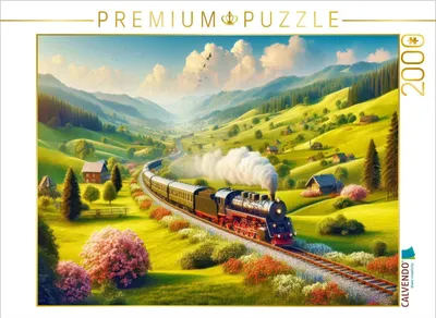 Produktbild von CALVENDO Puzzle Ein Motiv aus dem Kalender Nostalgiezüge | 2000 Teile Lege-Größe 90x67cm Foto-Puzzle für glückliche Stunden