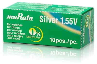 Produktbild von MURATA Knopfzellen, 0% Quecksilber , VE 10 Stk - 315-399