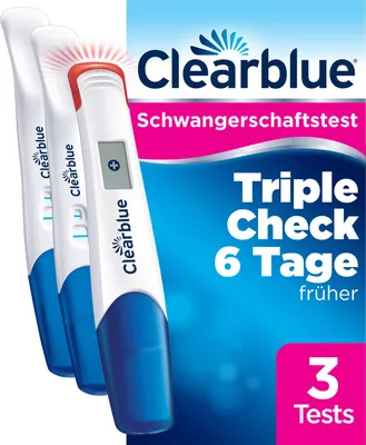 Produktbild von Clearblue Schwangerschaftst.Triplecheck ultra-Früh 3 St