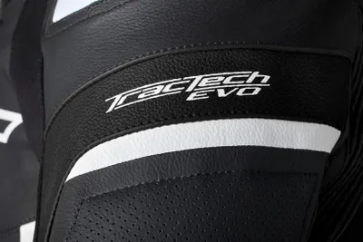 Produktbild von RST Tractech EVO 5 Motorrad Lederjacke, schwarz/weiß, XL