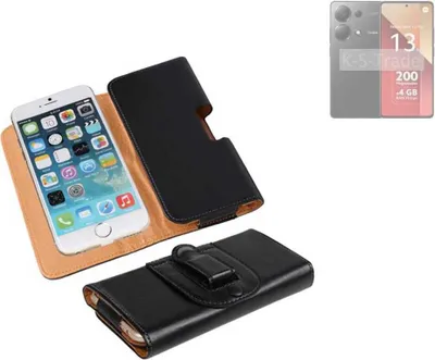 Produktbild von K-S-Trade Schützhülle Handyhülle kompatibel mit Xiaomi Redmi Note 13 Pro 4G Holster Gürtel Tasche Schutzhülle Handy-Tasche Smartphone Case