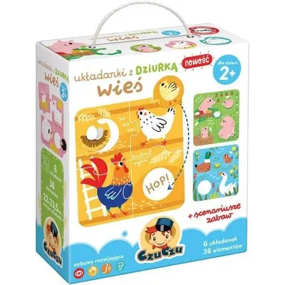 Zdjęcie produktu dla CzuCzu Układanki z dziurką Wieś puzzle
