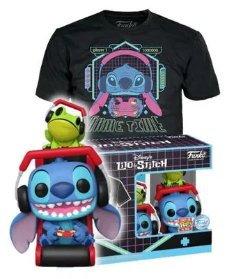 Produktbild von Funko Pop! & Tee - Disney: Lilo & Stitch - Stitch with Frog Special edition exclusive - Size XL