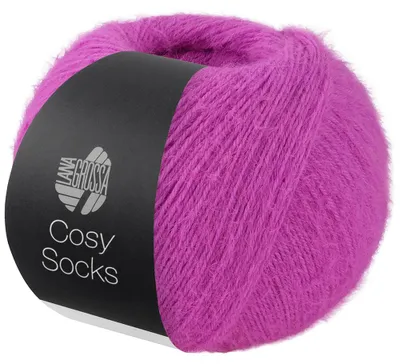Produktbild von Lana Grossa Meilenweit 100 g COSY SOCKS 400 m Flauschige Merino-Sockenwolle Farbe 016 - Fuchsia