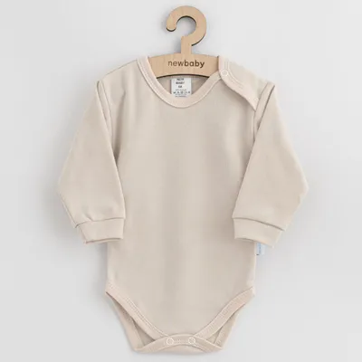 Obrázek produktu pro dětské bavlněné kojenecké body v béžové barvě, velikost 80 (9-12m)