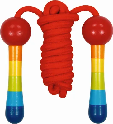 Produktbild von Goki Holz-Springseil Regenbogen, 200 cm